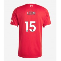 Liverpool Giovanni Leoni #15 Domáci futbalový dres 2025-26 Krátky Rukáv